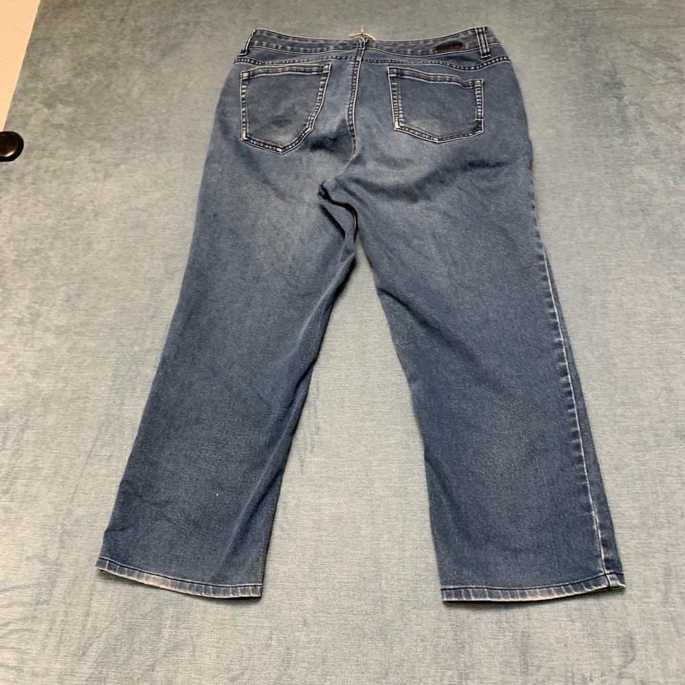 Jones New York Gramercy Curvy Jeans Womens 12 Blue Denim Medium Wash 5-Pockets